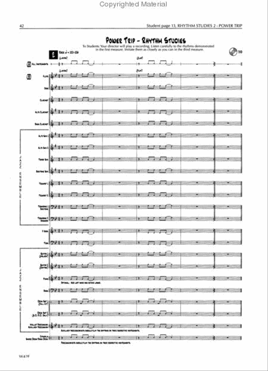 Standard of Excellence First Jazz Performance Score-(Book & CD) Jazz Ensemble scores gallery preview page 3