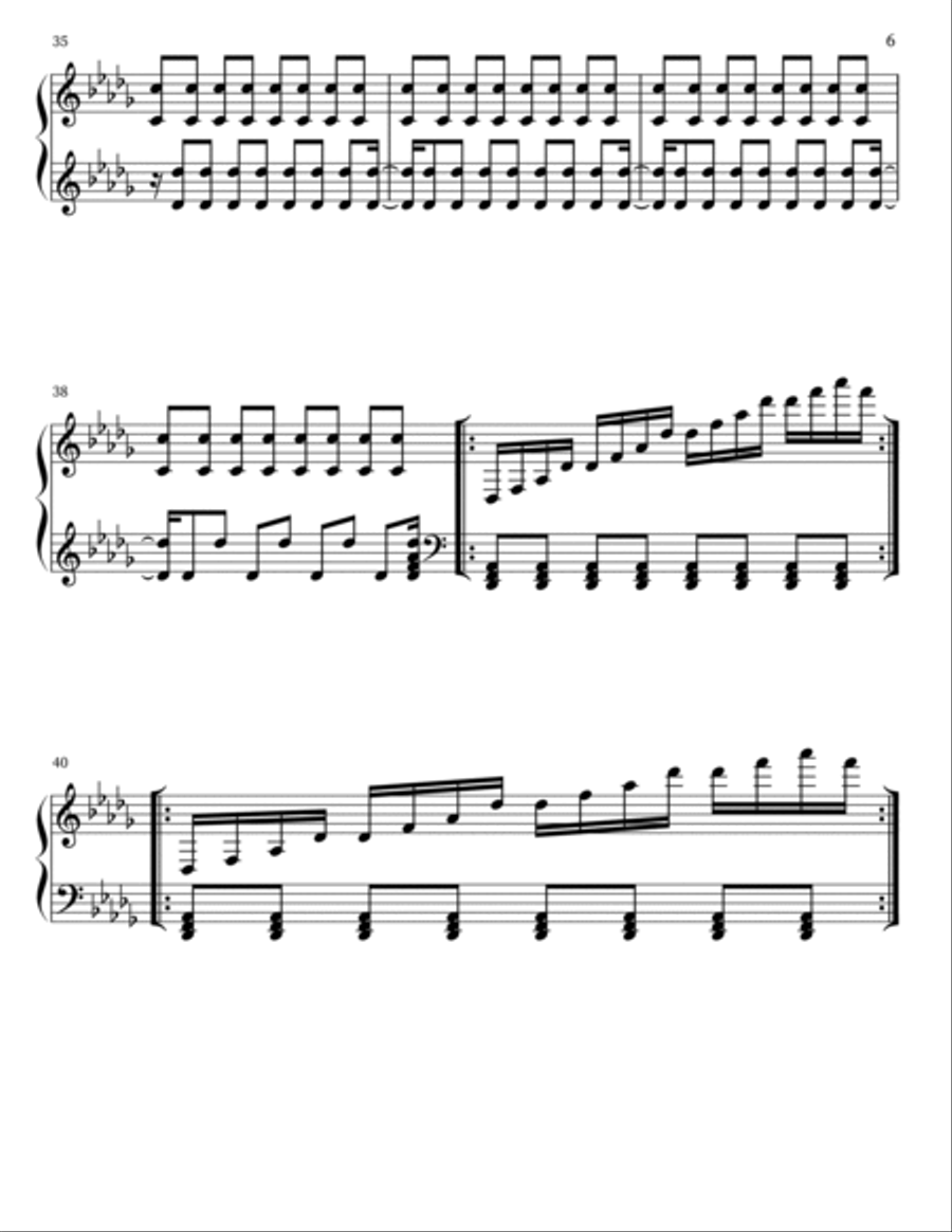 Prelude In Db Major Part scores gallery preview page 6