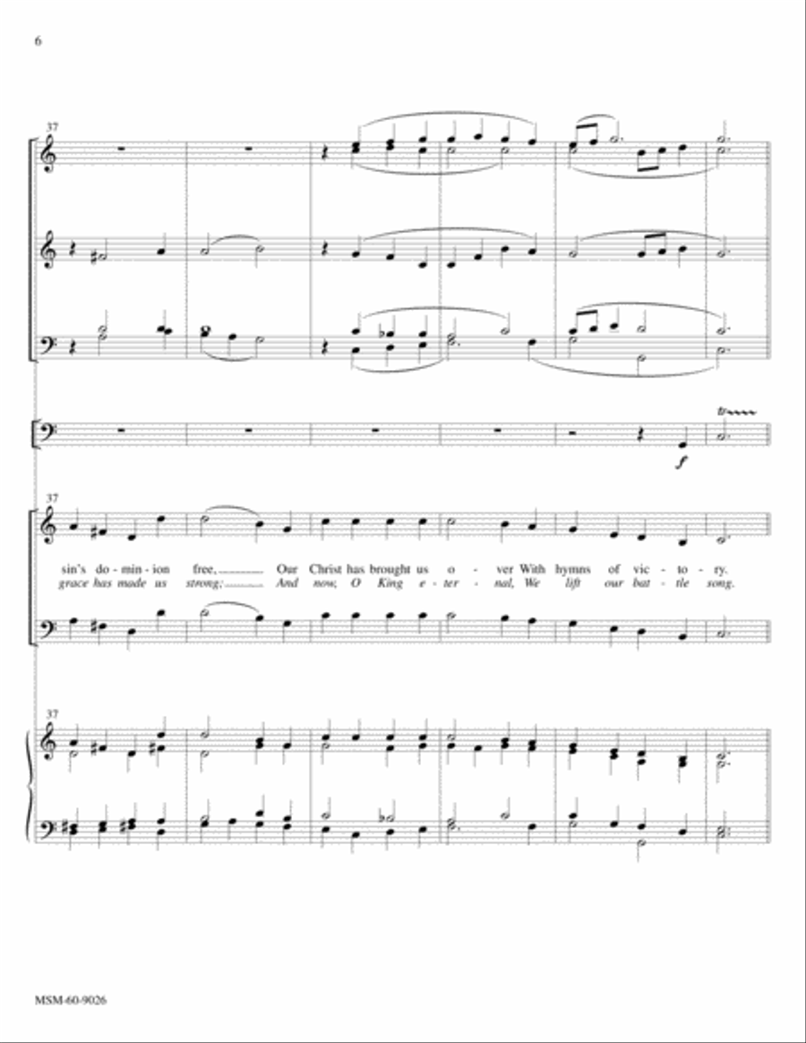 The Day of Resurrection Lead On, O King Eternal Choir scores gallery preview page 6