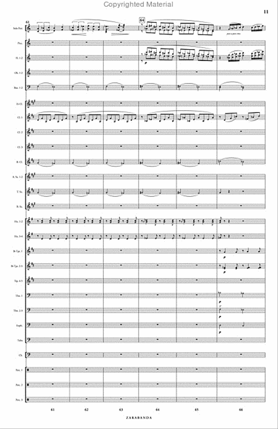 Zarabanda Concert Band scores gallery preview page 12