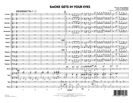 Smoke Gets In Your Eyes - Conductor Score (Full Score)