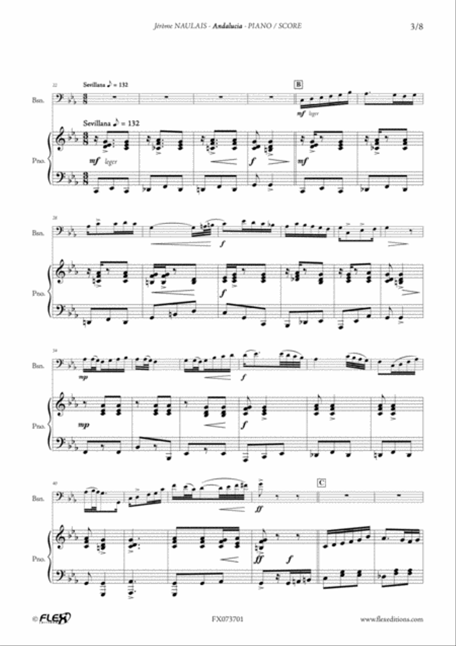 Andalucia Andalucia Bassoon scores gallery preview page 3