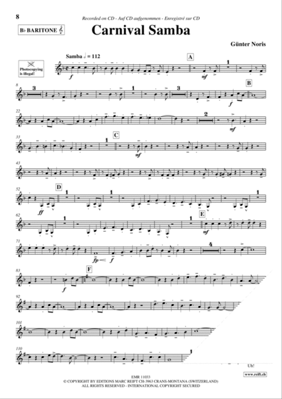 Play The 1st Baritone With The Ballroom Dance Orchestra Vol. 2 Piccolo scores gallery preview page 9