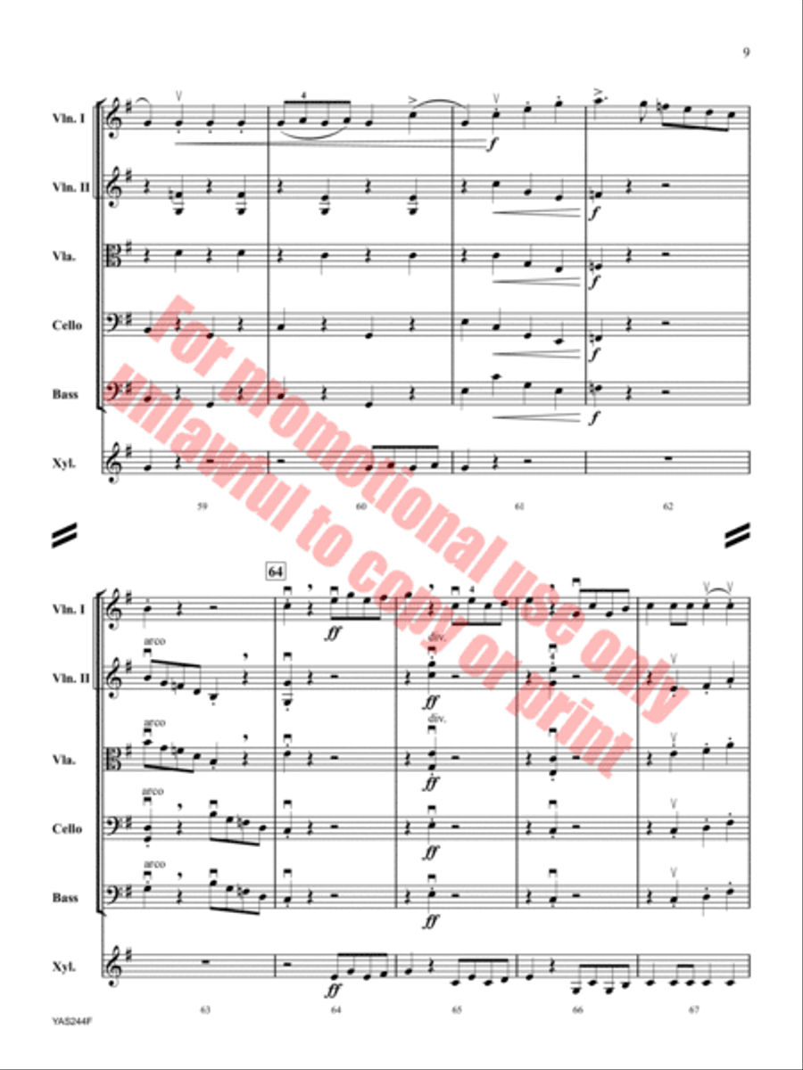 Fossils and Finale Orchestra scores gallery preview page 9