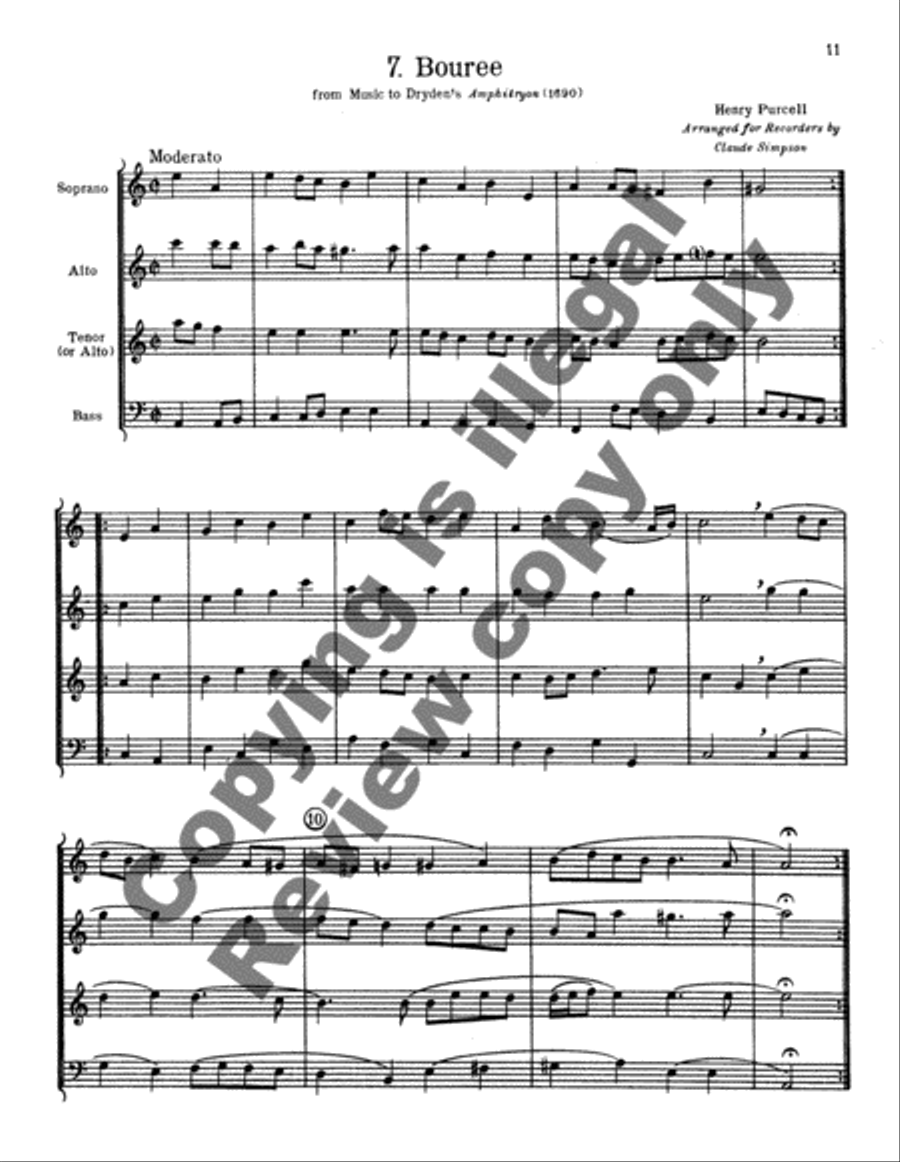 Ten Songs and Dances of the Playhouse 4-Part scores gallery preview page 15