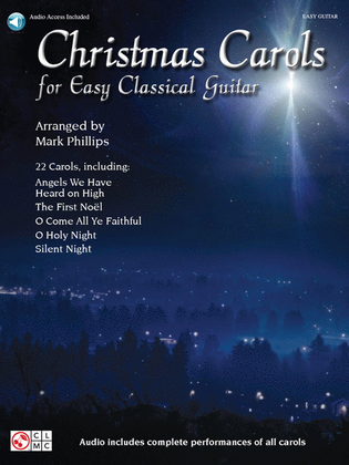 Book cover for Christmas Carols for Easy Classical Guitar