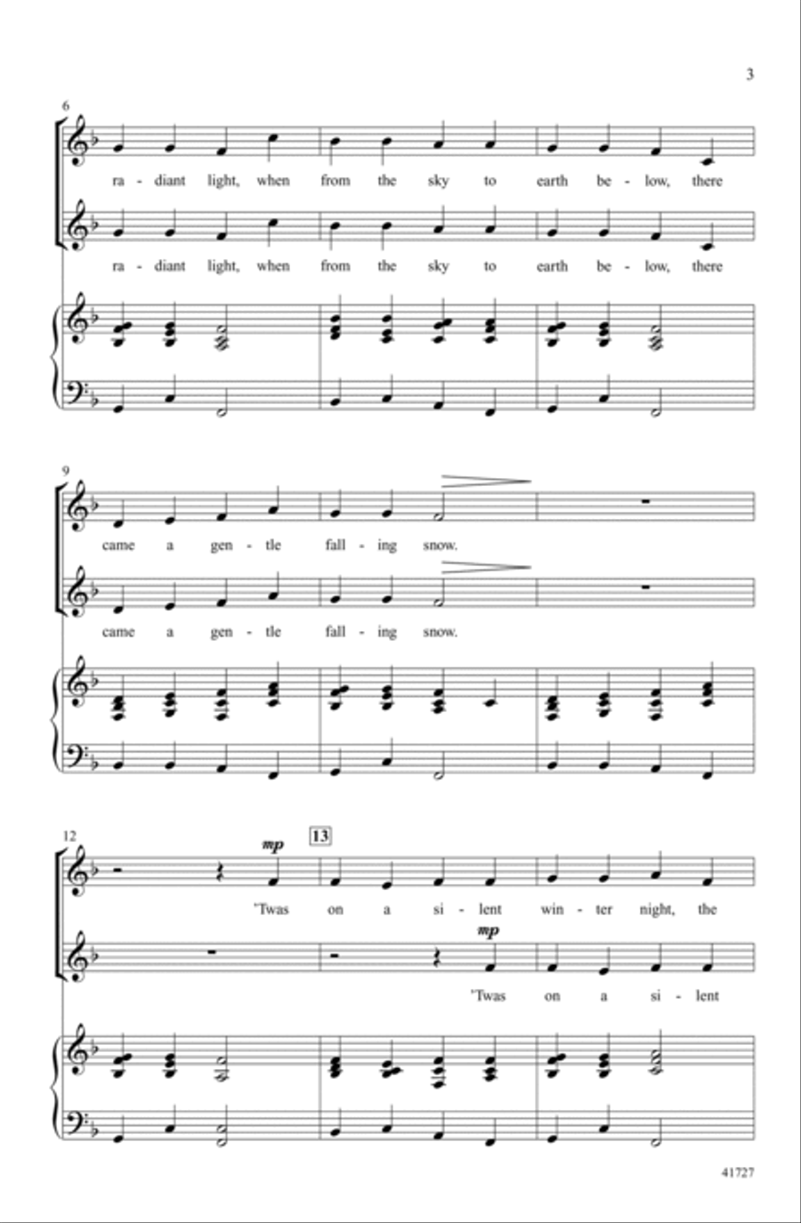 Winter Canon Choir scores gallery preview page 2