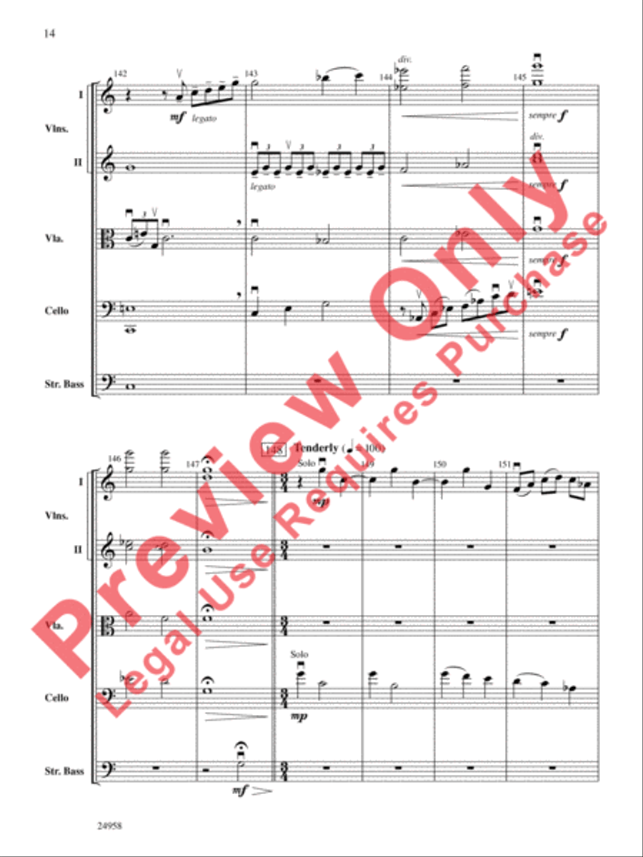 Dreams of a Midsummer Night String Orchestra scores gallery preview page 15