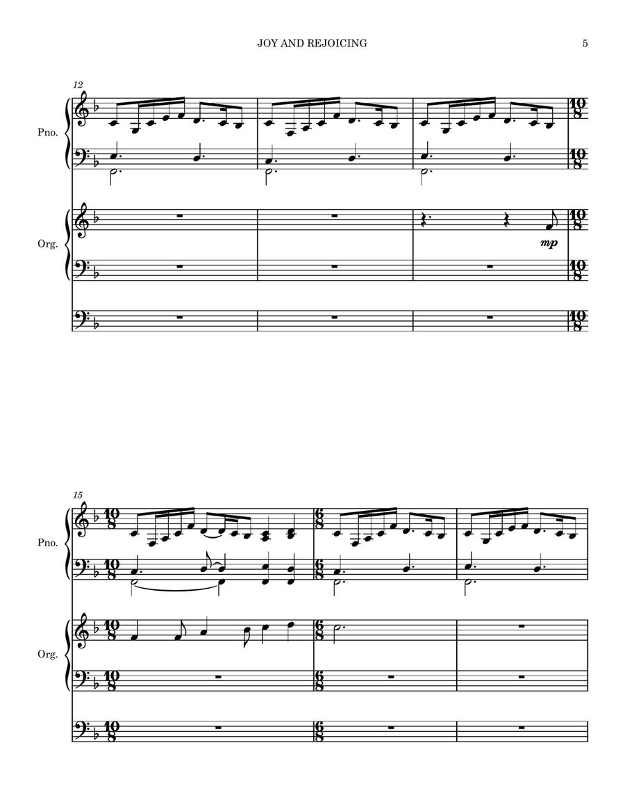 Joy and Rejoicing Small Ensemble scores gallery preview page 5