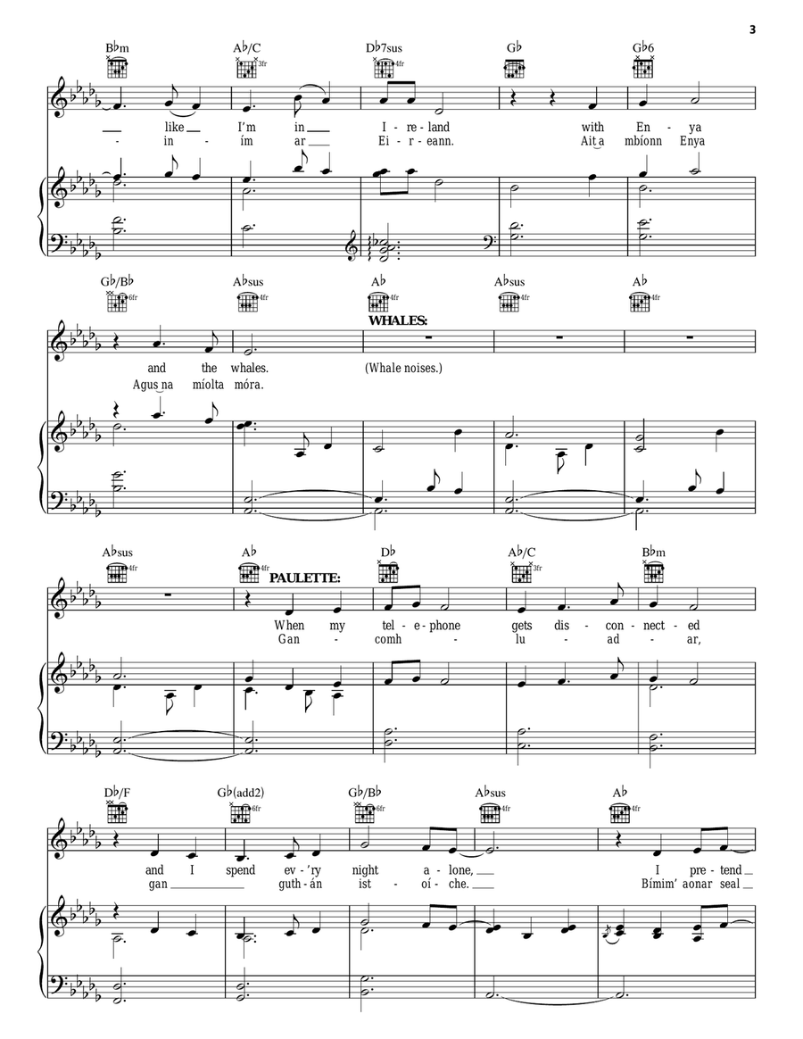 Ireland Piano, Vocal, Guitar scores gallery preview page 3