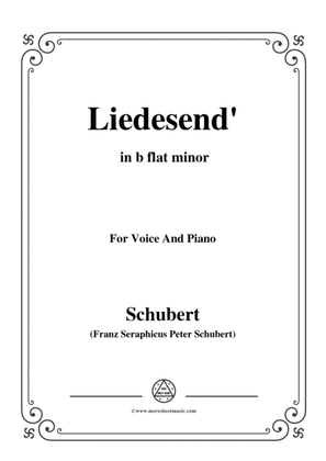 Schubert-Liedesend’,in b flat minor,for Voice and Piano