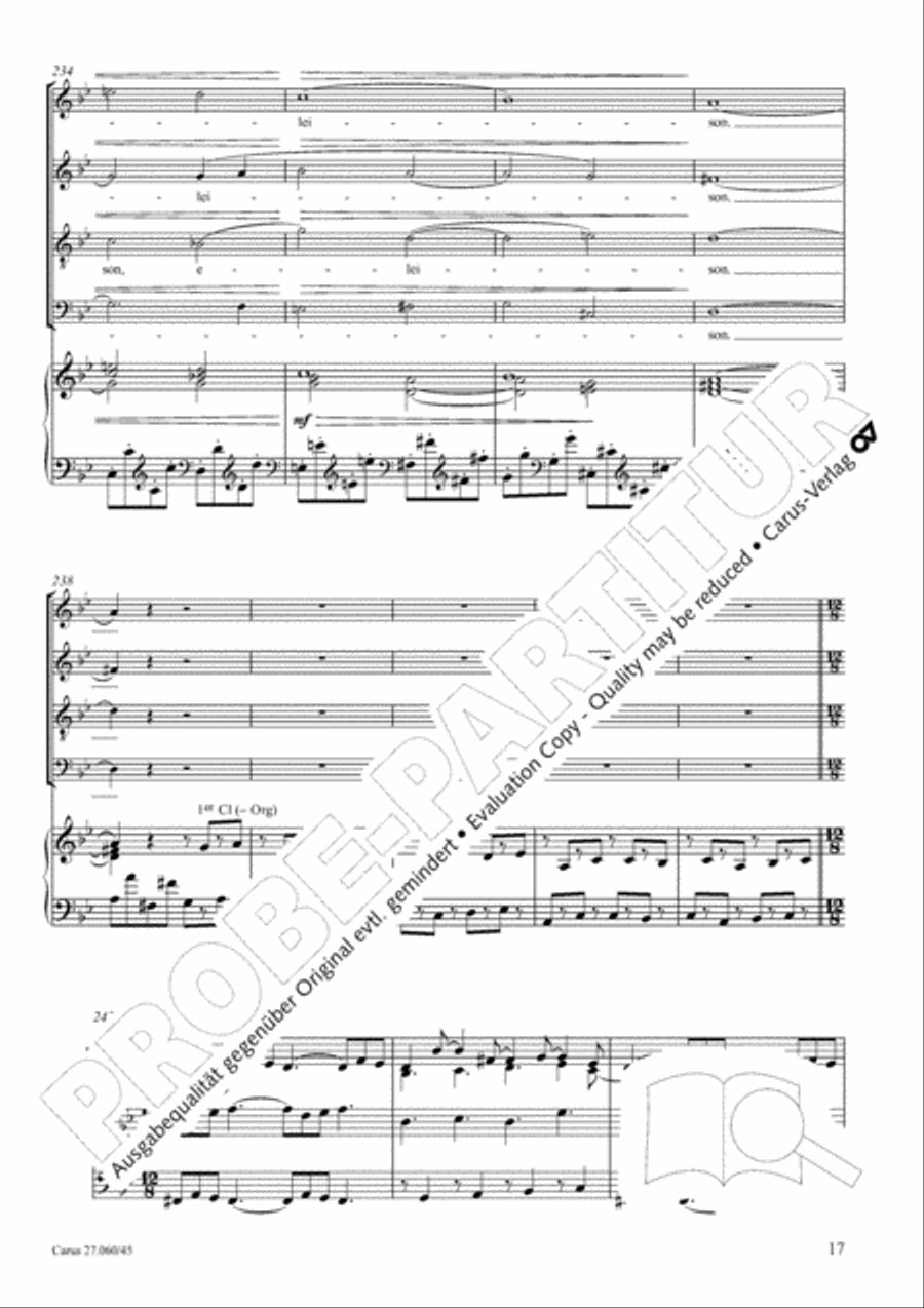 Messe a quatre voix 4-Part scores gallery preview page 18