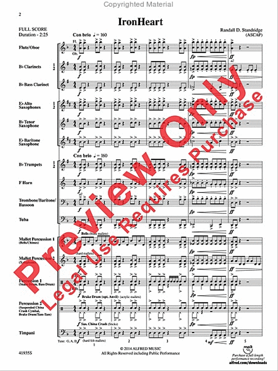 IronHeart Concert Band scores gallery preview page 2