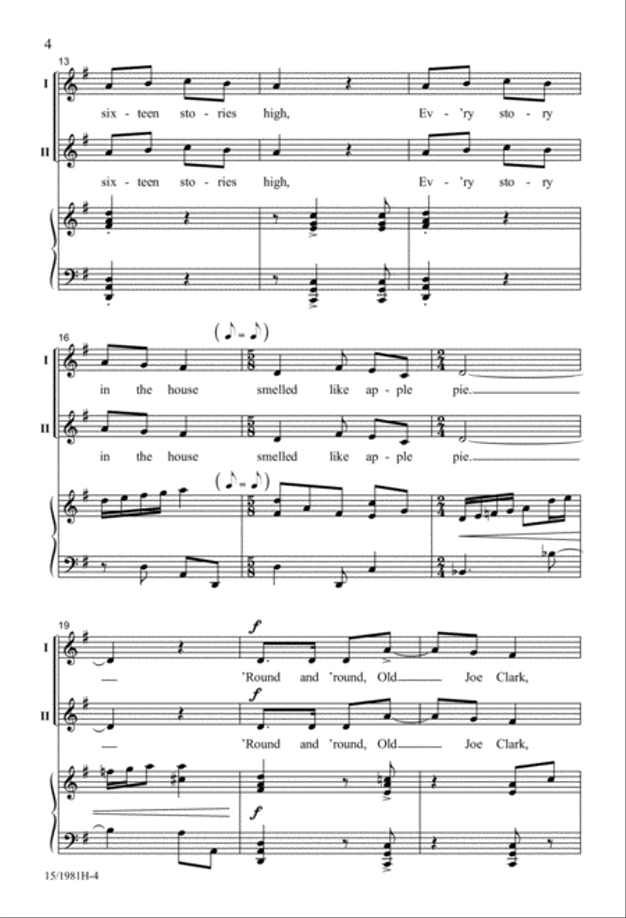 Old Joe Clark 2-Part scores gallery preview page 4