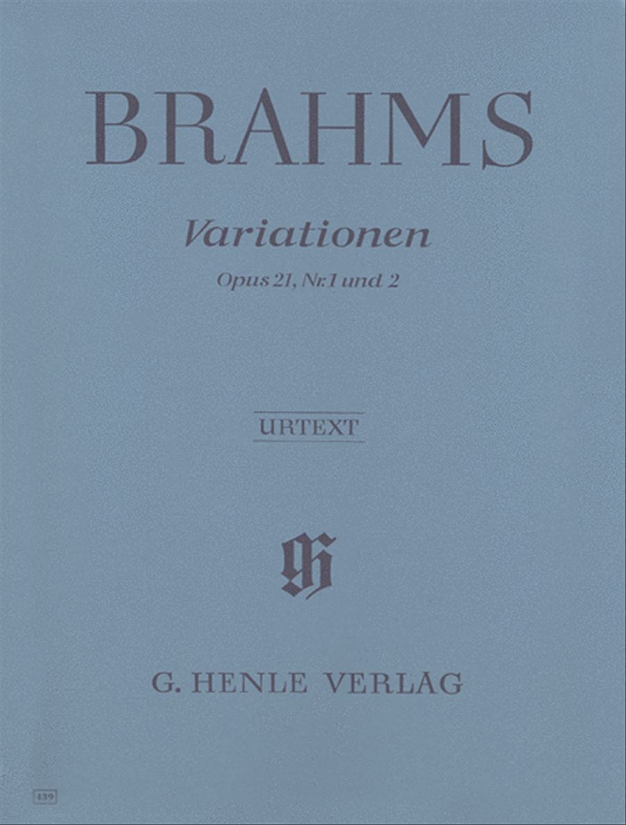 Variations Op. 21 Nos. 1 and 2 Piano Solo scores gallery preview page 1