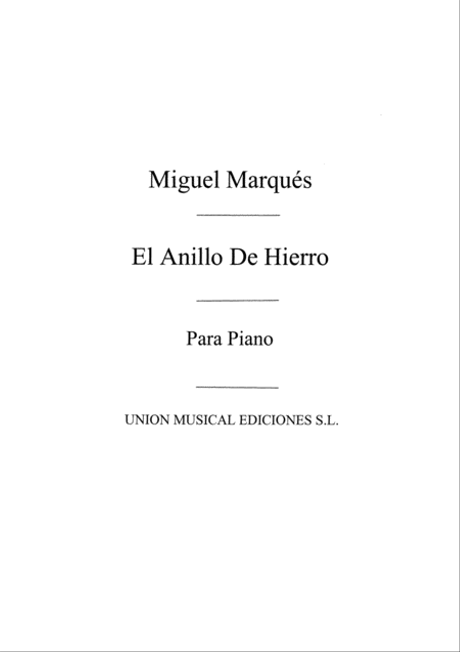 El Anillo De Hierro Voice scores gallery preview page 1