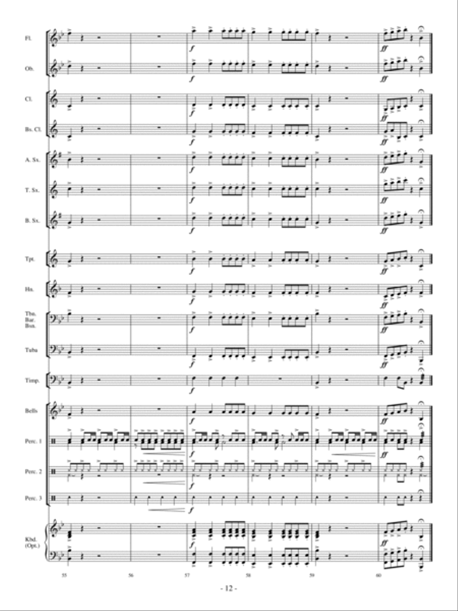 Drummin' Surf-ari Concert Band scores gallery preview page 11