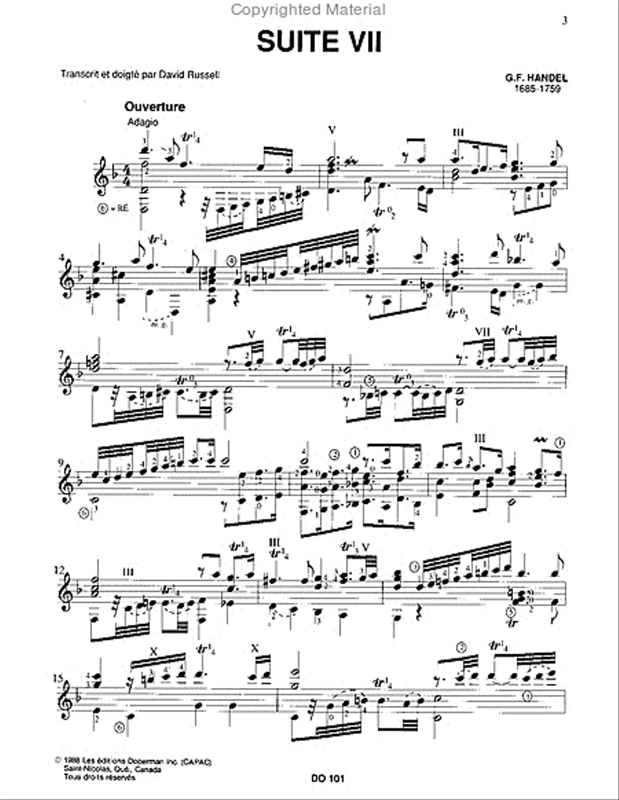Suite no. 7 Classical Guitar scores gallery preview page 2