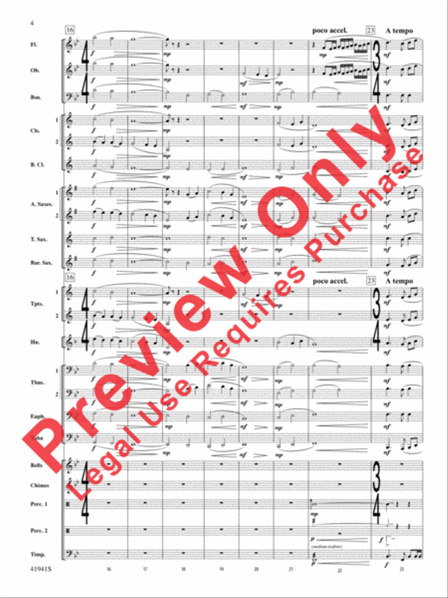 Forgotten Heroes Concert Band scores gallery preview page 5