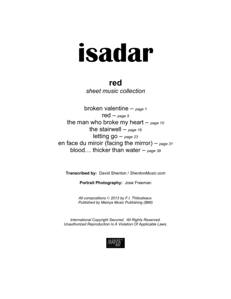 ISADAR - Red (complete collection)