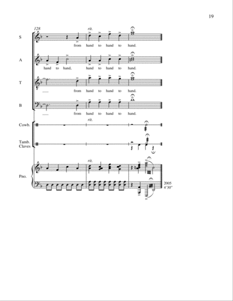 Together in Song: 3. The Gospel Plow 4-Part scores gallery preview page 23