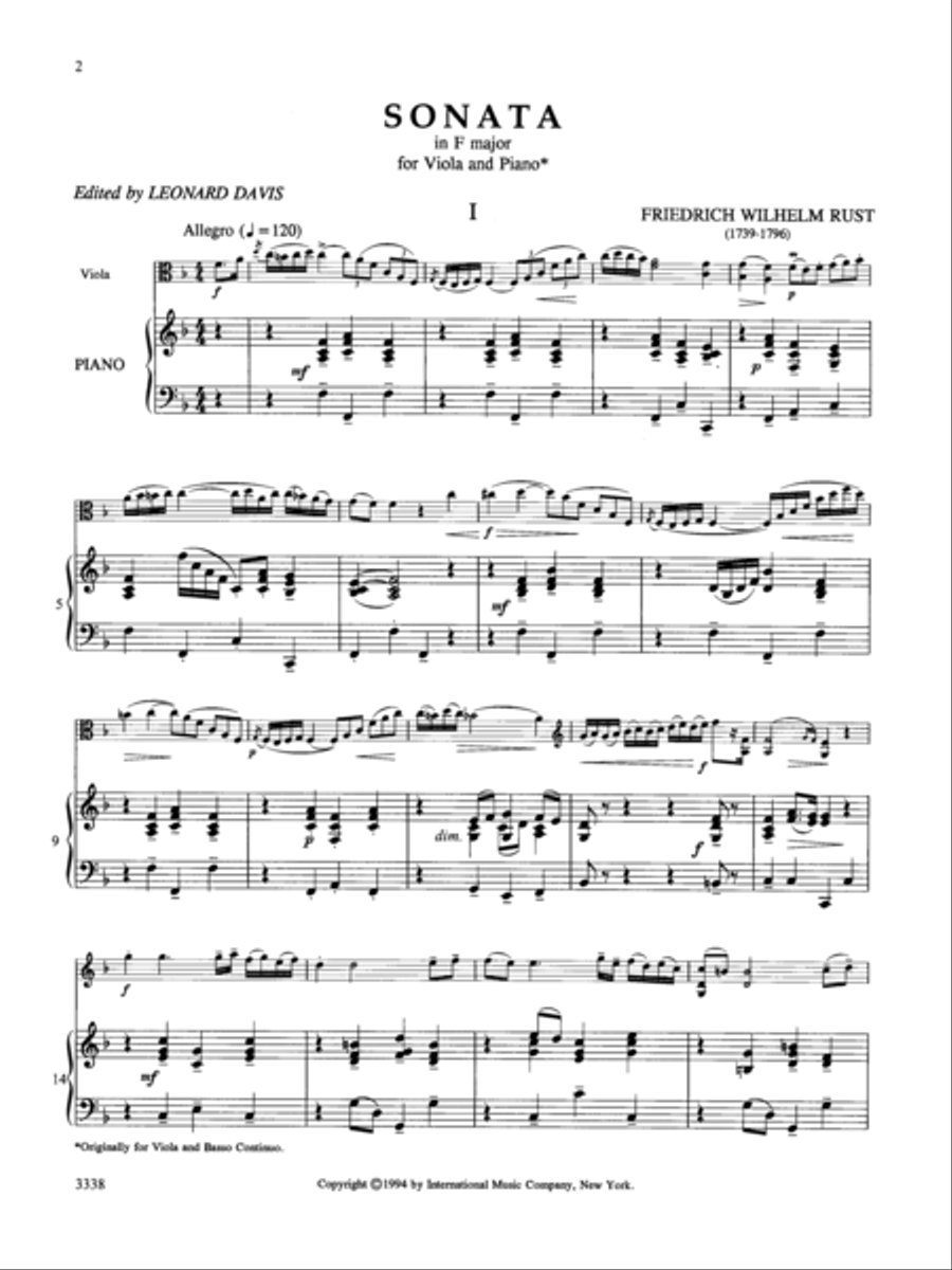 Sonata In F Major Piano Accompaniment scores gallery preview page 2
