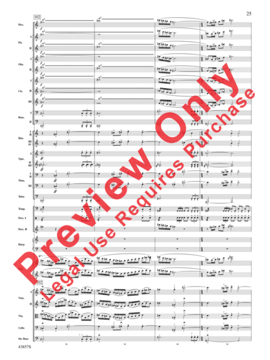 Unconquered Unconquered Full Orchestra scores gallery preview page 26