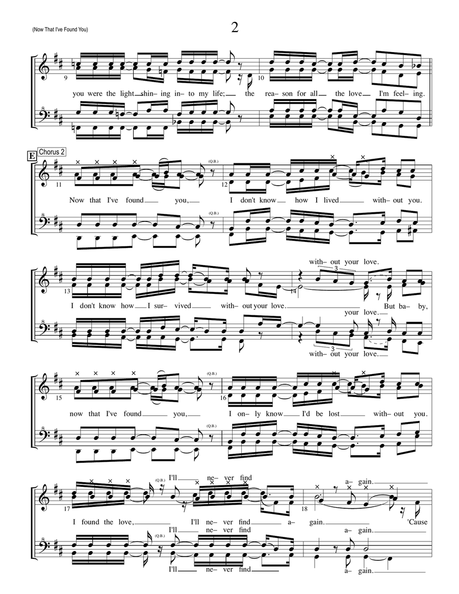 Now That I Found You SSAA scores gallery preview page 2