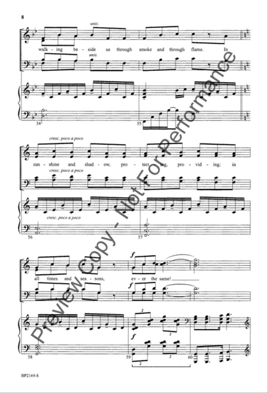 Let All the People Praise! 4-Part scores gallery preview page 9