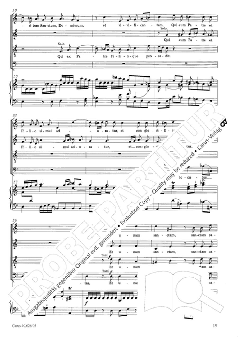 Mass in C Major 4-Part scores gallery preview page 26
