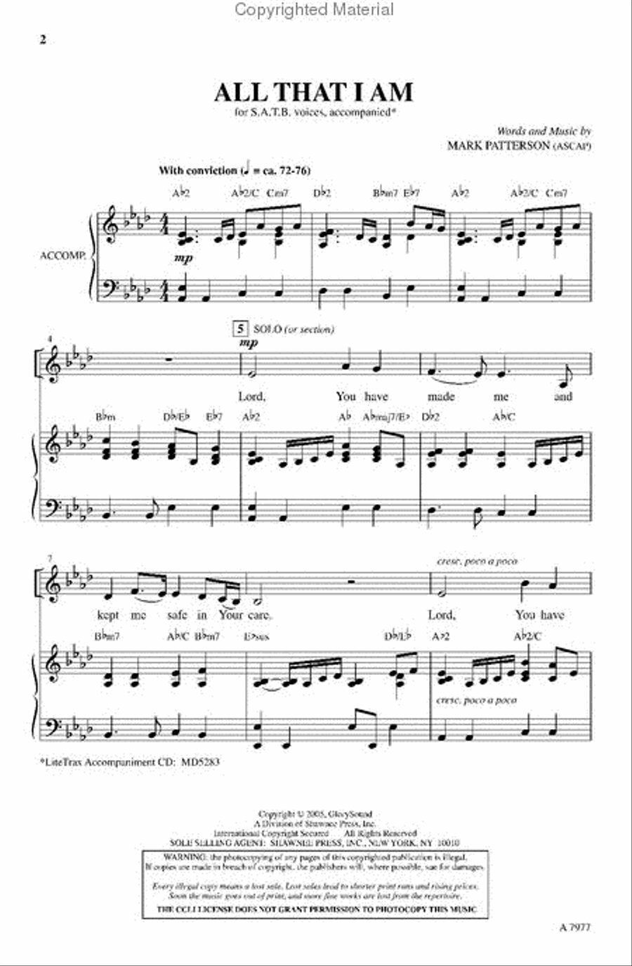 All That I Am All That I Am 4-Part scores gallery preview page 2
