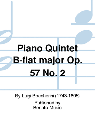 Piano Quintet B-flat major Op. 57 No. 2
