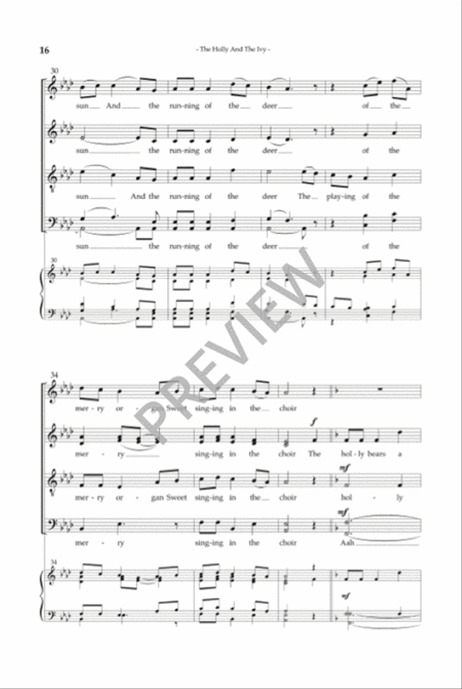 Christmas Carols, Volume 2 SSAATTBB scores gallery preview page 16