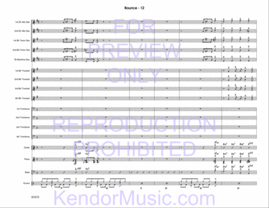 Bounce Jazz Ensemble scores gallery preview page 13