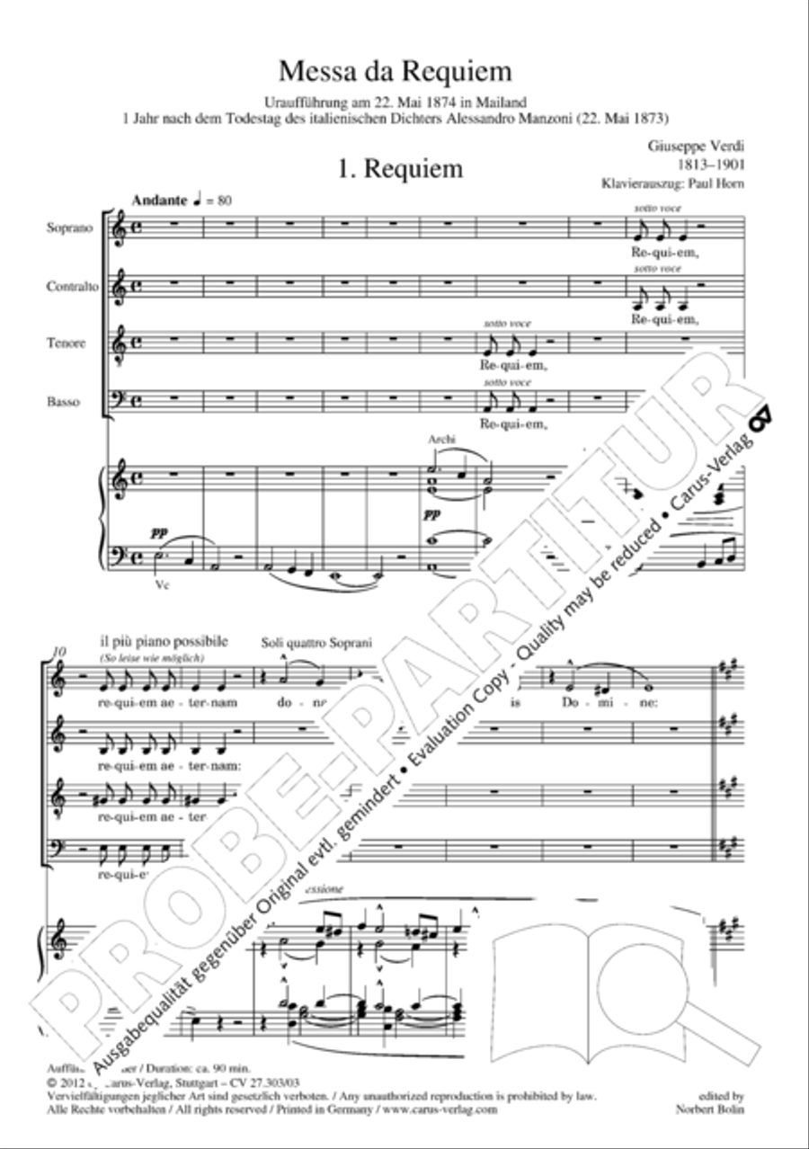 Messa da Requiem 4-Part scores gallery preview page 4