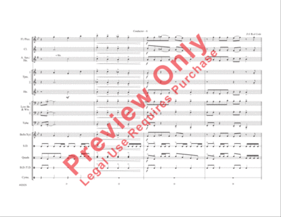 Ghostbusters Marching Band scores gallery preview page 7