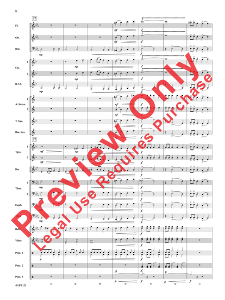 Fireball! Concert Band scores gallery preview page 9