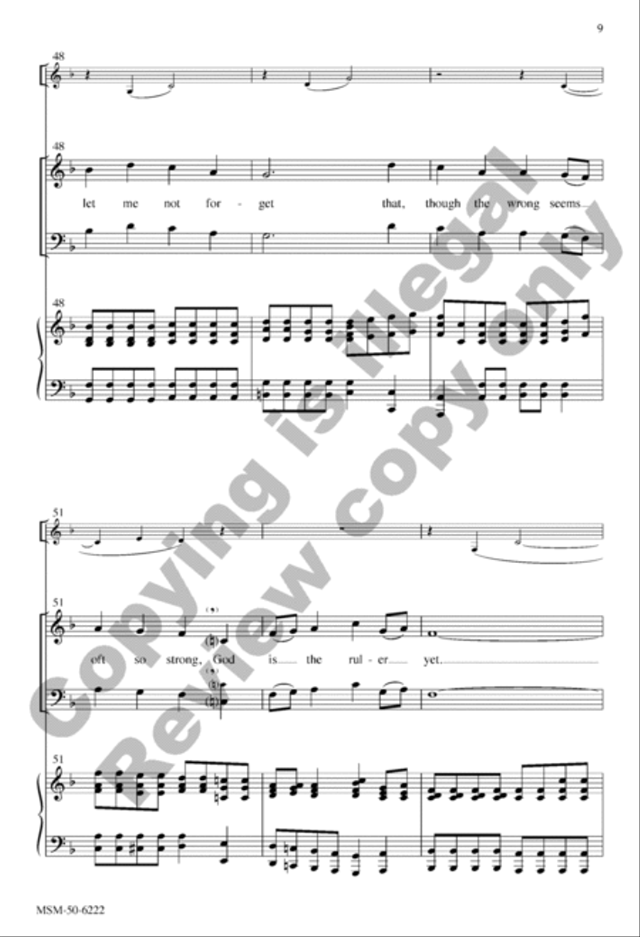 This Is My Father's World (Choral Score) 3-Part scores gallery preview page 9