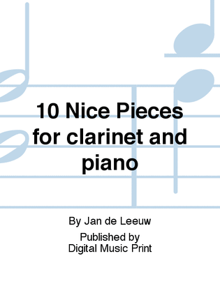 10 Nice Pieces for clarinet and piano
