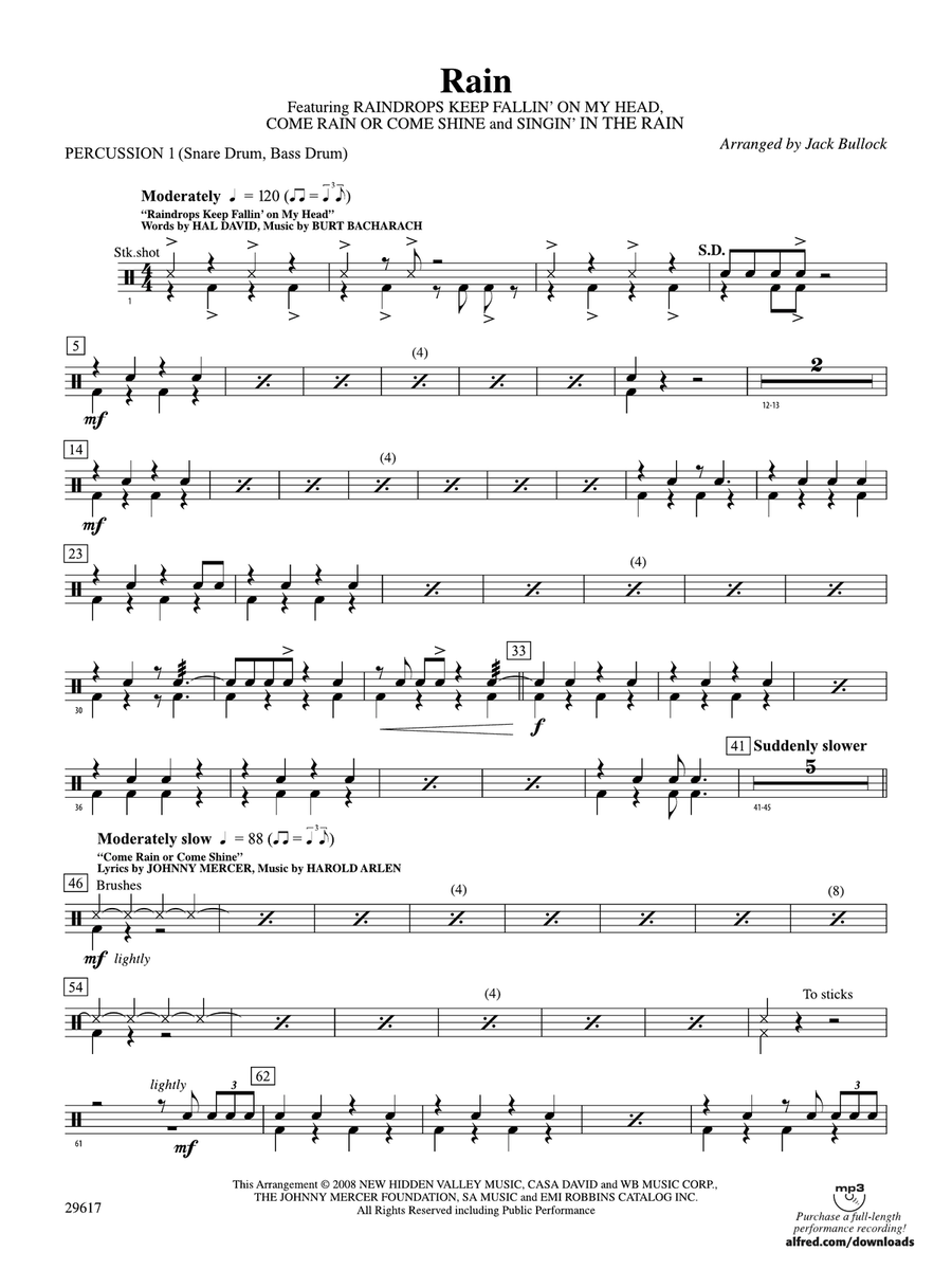 Rain: 1st Percussion