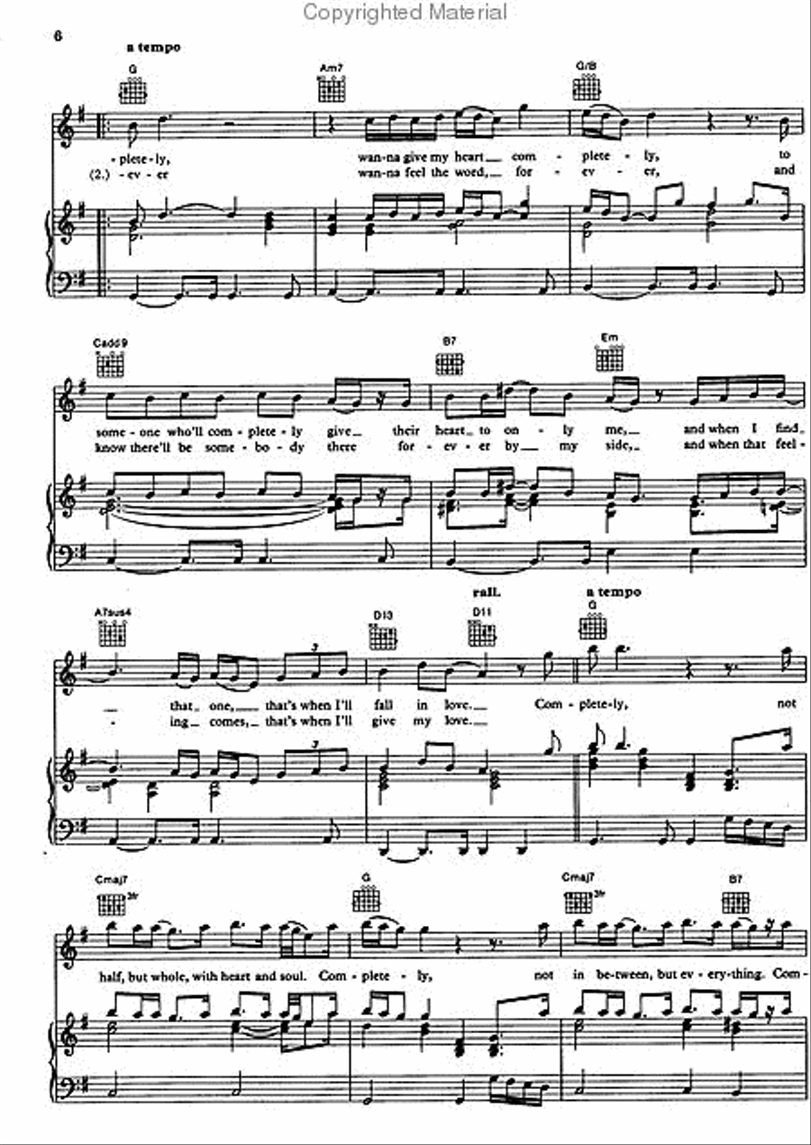 Completely Diane Warren - An Anthology Of Music, Volume 2 Piano, Vocal, Guitar scores gallery preview page 3