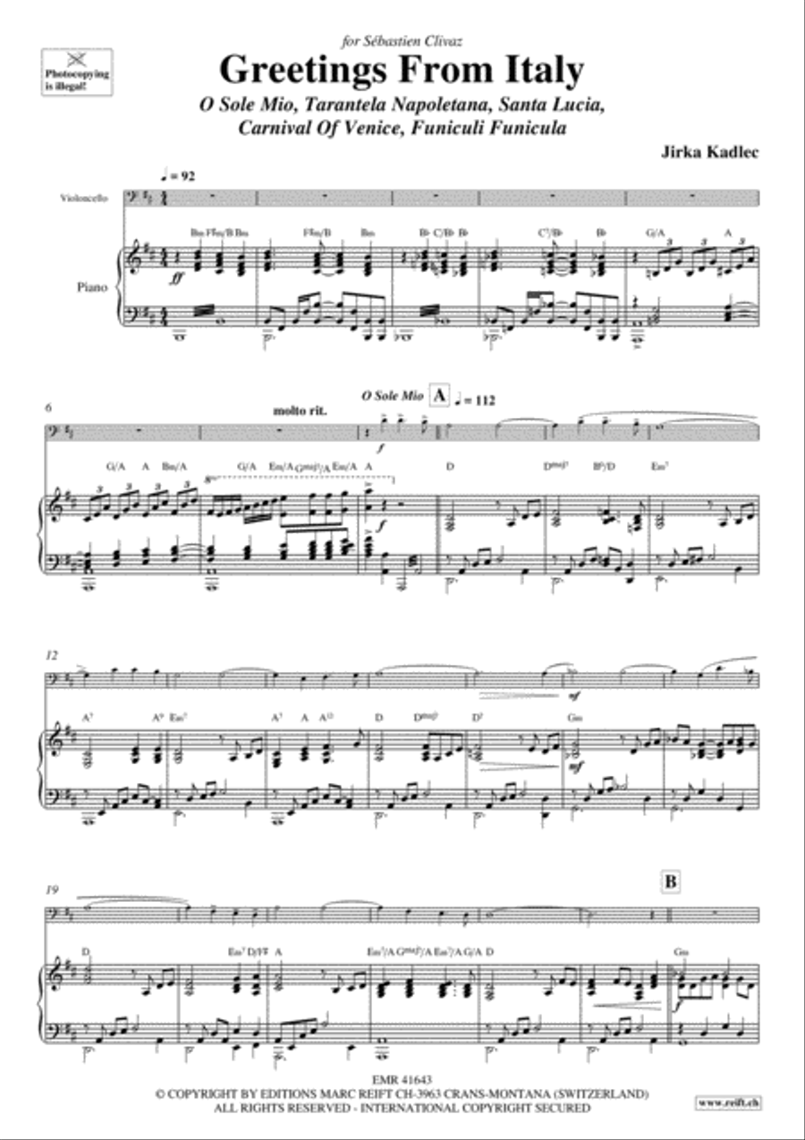 Greetings From Italy Piano Accompaniment scores gallery preview page 6