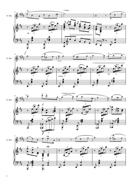 Mattinata (Leoncavallo) arranged for Alto Saxophone and Piano