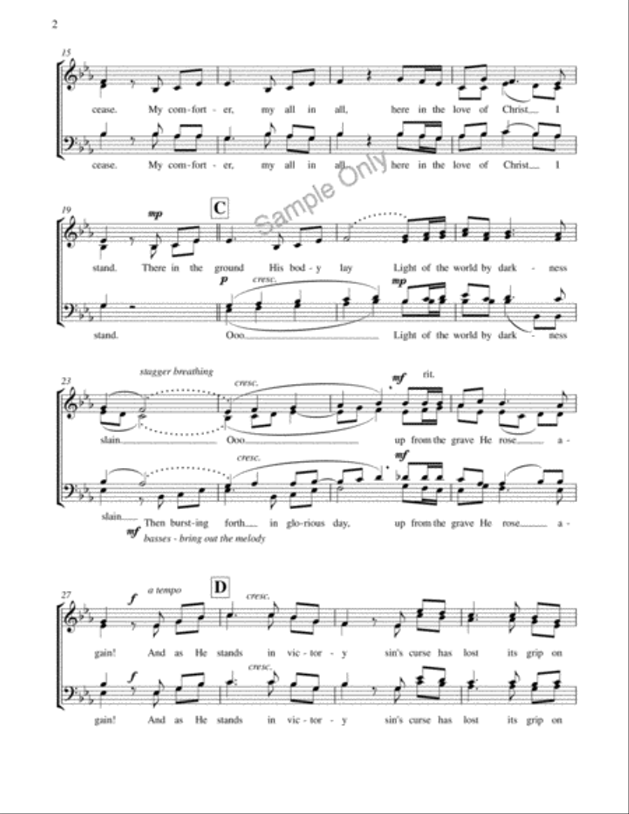 In Christ Alone 4-Part scores gallery preview page 3