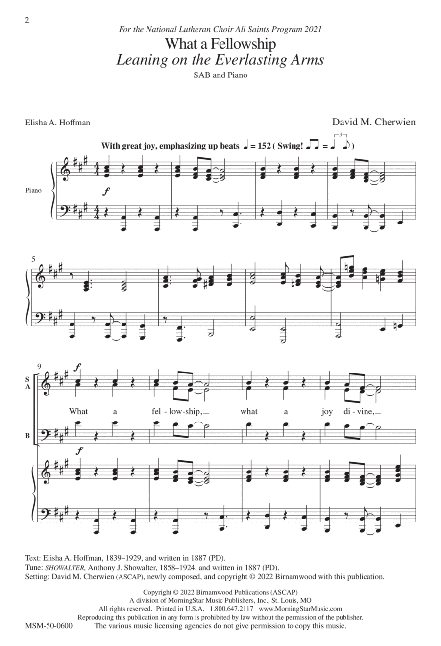 What a Fellowship 3-Part scores gallery preview page 1