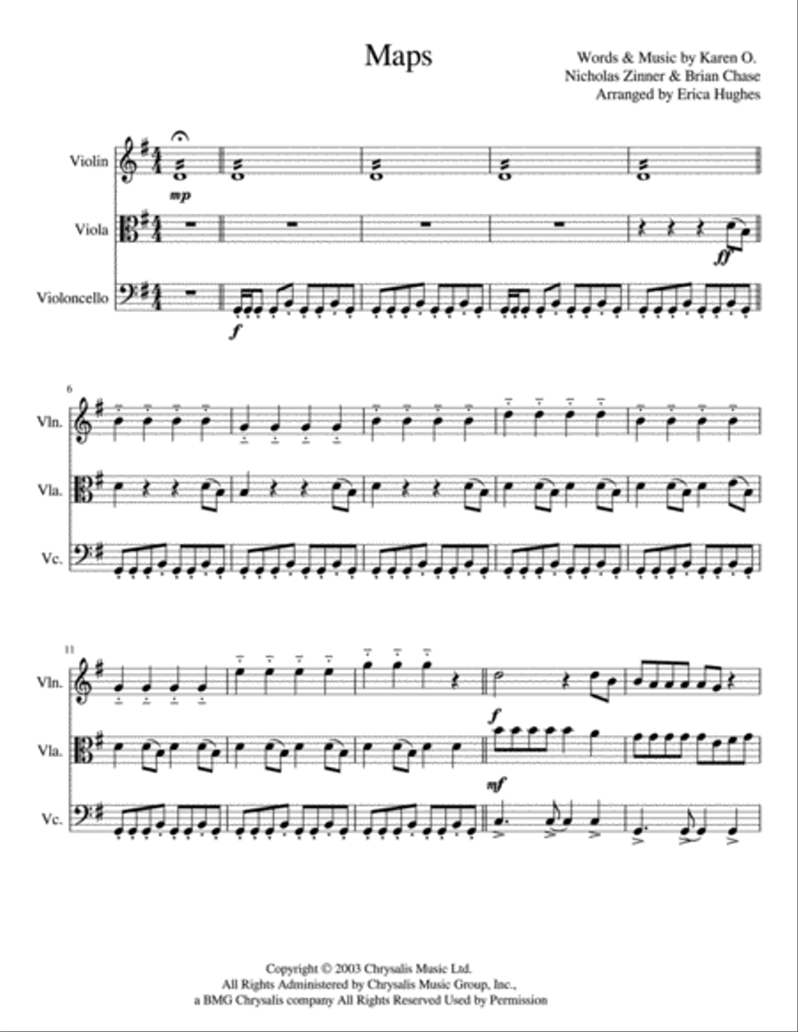 Maps String Trio scores gallery preview page 1