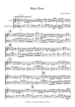 Blues Duet for Violin and Double Bass