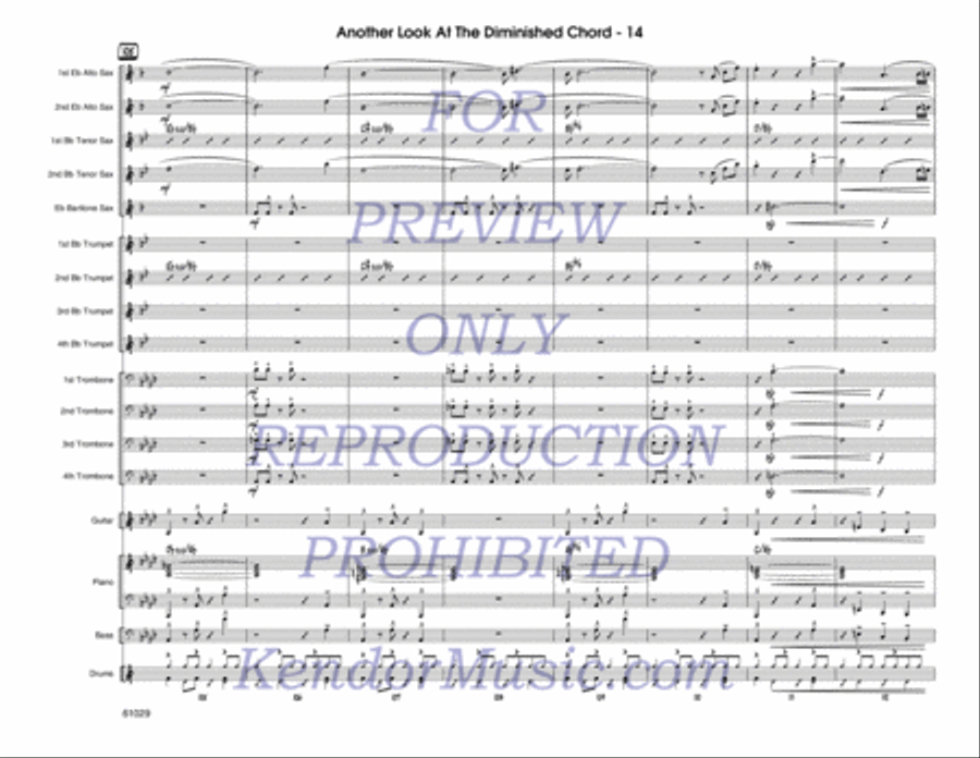 Another Look At The Diminished Chord Jazz Ensemble scores gallery preview page 15
