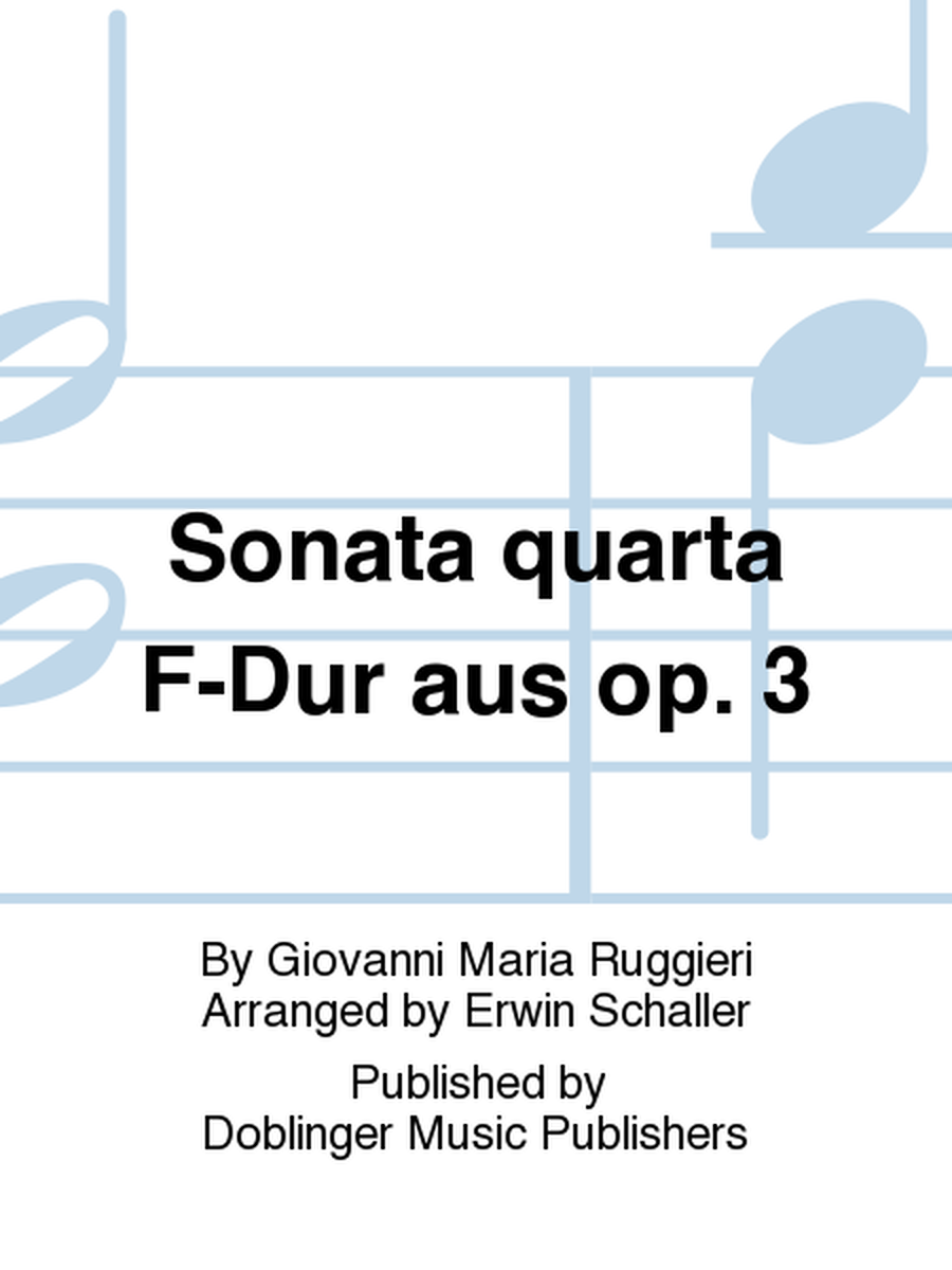 Sonata quarta F-Dur aus op. 3