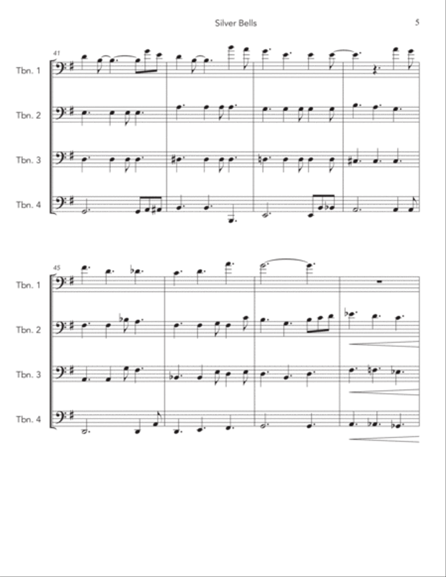Silver Bells Brass Quartet scores gallery preview page 5